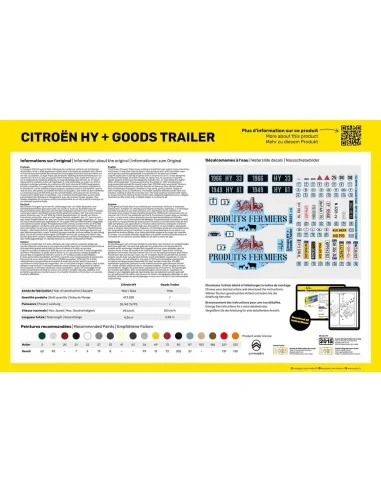 Citroen HY + Goods Trailer, 1/24 - Heller 50331