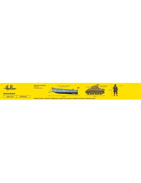 Omaha Beach, 1/72 - Heller 50332