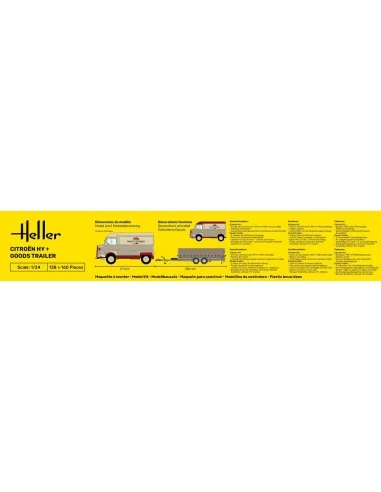 Citroen HY + Goods Trailer, 1/24 - Heller 50331