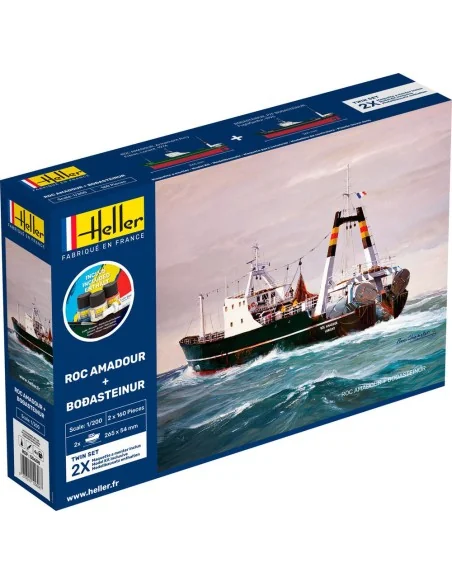 STARTER KIT Twin Set Roc Amadour + Bordasteinur, 1/200 - Heller 55608