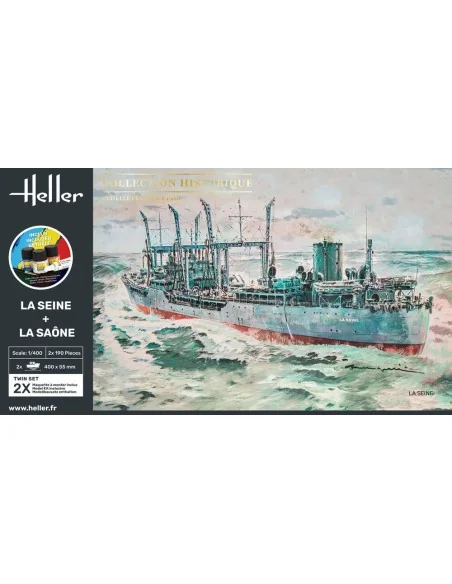 STARTER KIT Twin Set La Seine + La Saone, 1/400 - Heller 55050