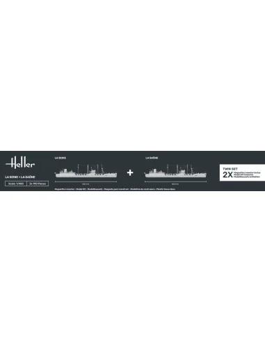 STARTER KIT Twin Set La Seine + La Saone, 1/400 - Heller 55050