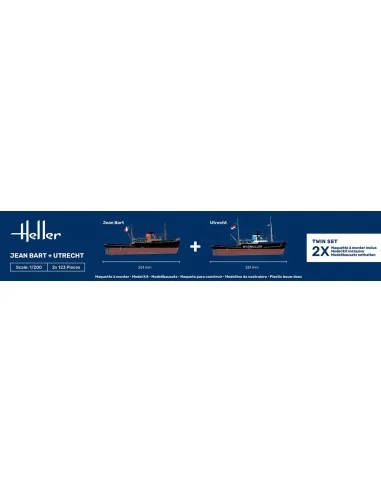 STARTER KIT Twin Set Jean Bart + Utrecht, 1/200 - Heller 55602