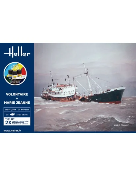 STARTER KIT Twin Set Volontaire + Marie Jeanne, 1/200 - Heller 55604