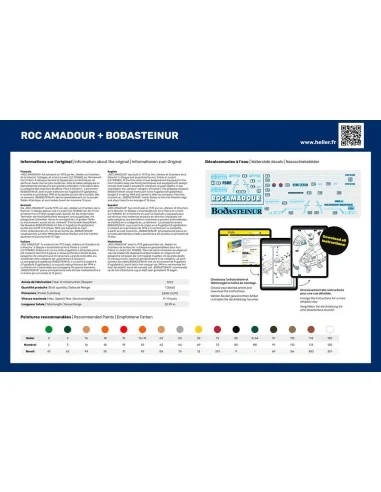 STARTER KIT Twin Set Roc Amadour + Bordasteinur, 1/200 - Heller 55608