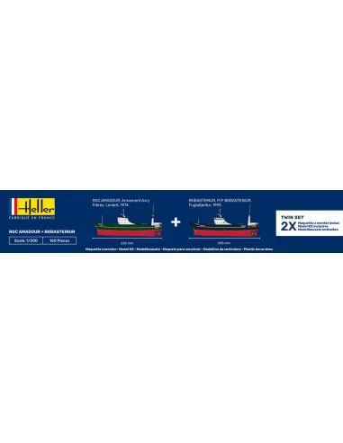 STARTER KIT Twin Set Roc Amadour + Bordasteinur, 1/200 - Heller 55608