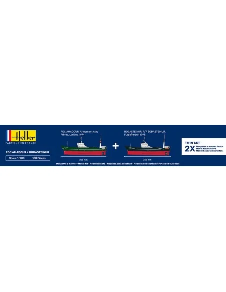STARTER KIT Twin Set Roc Amadour + Bordasteinur, 1/200 - Heller 55608