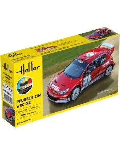STARTER KIT Peugeot 206 WRC'03, 1/43 - Heller 56113