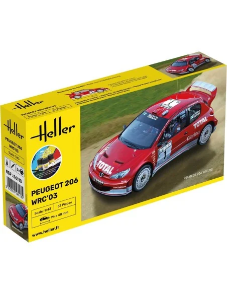 STARTER KIT Peugeot 206 WRC'03, 1/43 - Heller 56113