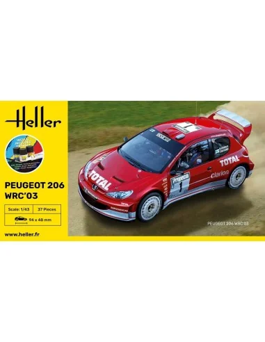 STARTER KIT Peugeot 206 WRC'03, 1/43 - Heller 56113