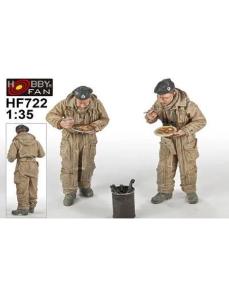 British Tank Crew"Meals for victory"2Fig, 1/35 - Hobby Fan HF722