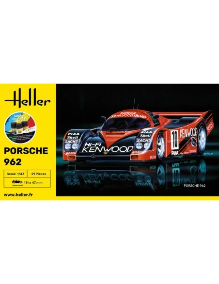 STARTER KIT Porsche 962, 1/43 - Heller 56109