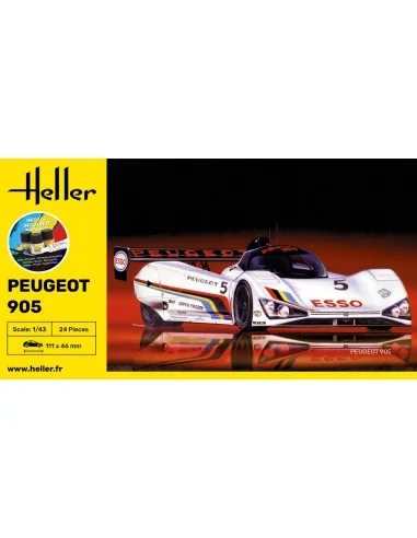 STARTER KIT Peugeot 905, 1/43 - Heller 56110