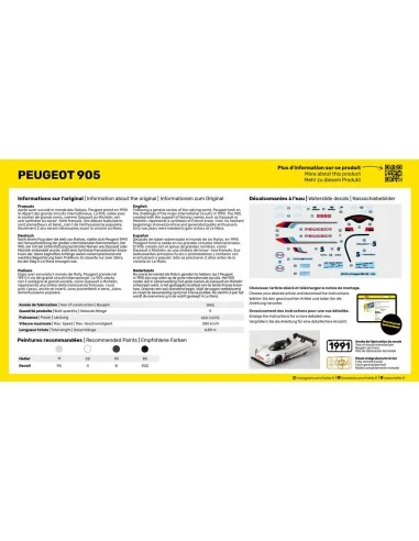 STARTER KIT Peugeot 905, 1/43 - Heller 56110