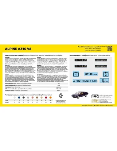 STARTER KIT Alpine A310, 1/43 - Heller 56146
