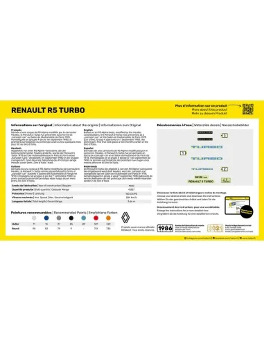 STARTER KIT Renault R5 Turbo, 1/43 - Heller 56150