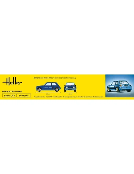 STARTER KIT Renault R5 Turbo, 1/43 - Heller 56150