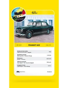 STARTER KIT Peugeot 403, 1/43 - Heller 56161