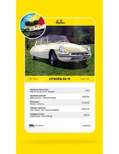 STARTER KIT Citroen DS 19, 1/43 - Heller 56162