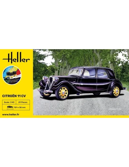 STARTER KIT Citroen 11 CV, 1/43 - Heller 56159