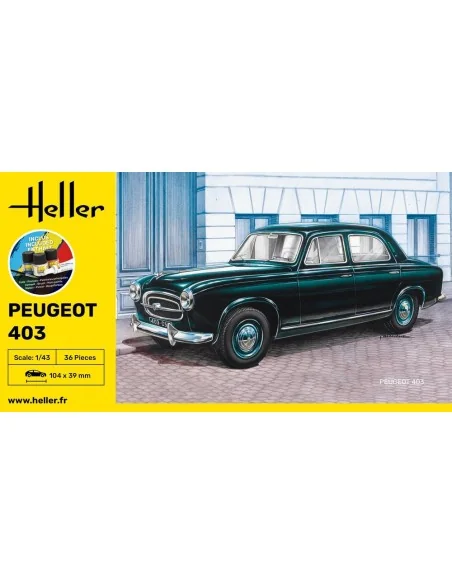 STARTER KIT Peugeot 403, 1/43 - Heller 56161