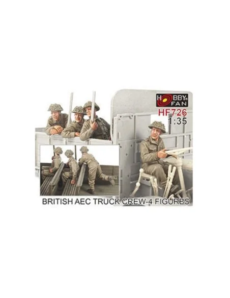 British AEC Truck crew- 4 Figures, 1/35 - Hobby Fan HF726