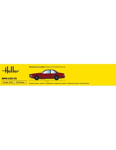 STARTER KIT BMW 630 CS, 1/43 - Heller 56166