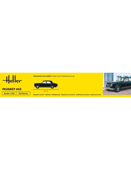 STARTER KIT Peugeot 403, 1/43 - Heller 56161