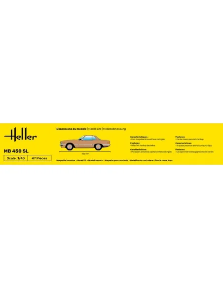 STARTER KIT MB 450 SL, 1/43 - Heller 56171