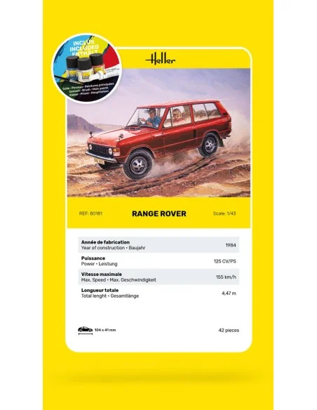 STARTER KIT Range Rover, 1/43 - Heller 56181