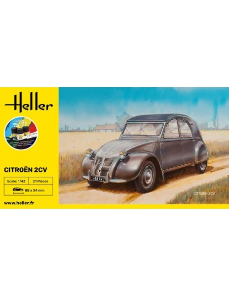 STARTER KIT Citroen 2 CV, 1/43 - Heller 56175