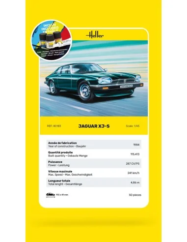 STARTER KIT Jaguar XJ-S, 1/43 - Heller 56183