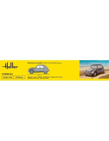 STARTER KIT Citroen 2 CV, 1/43 - Heller 56175
