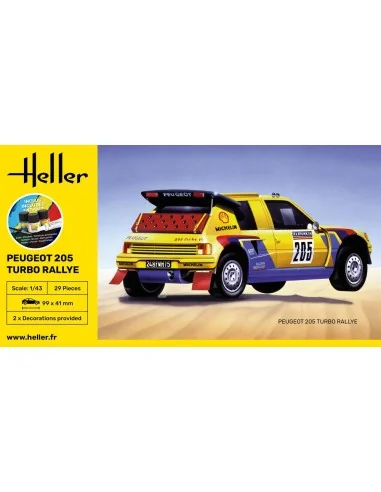 STARTER KIT Peugeot 205 Turbo Rallye, 1/43 - Heller 56189