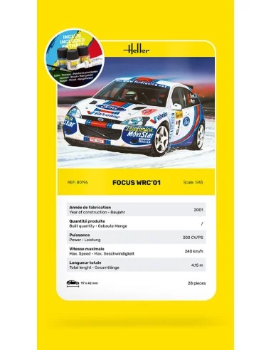 STARTER KIT Focus WRC'01, 1/43 - Heller 56196