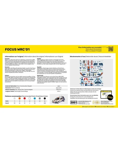 STARTER KIT Focus WRC'01, 1/43 - Heller 56196