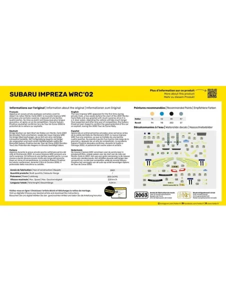 STARTER KIT Impreza WRC'02, 1/43 - Heller 56199