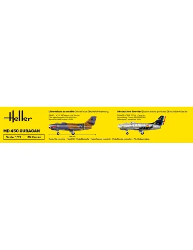 STARTER KIT MD 450 Ouragan, 1/72 - Heller 56201