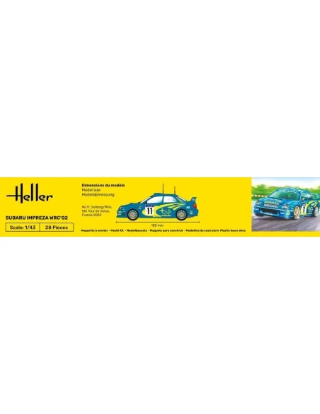 STARTER KIT Impreza WRC'02, 1/43 - Heller 56199