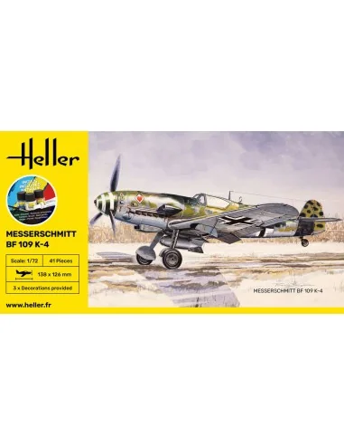 STARTER KIT Messerschmitt Bf 109 K-4, 1/72 - Heller 56229