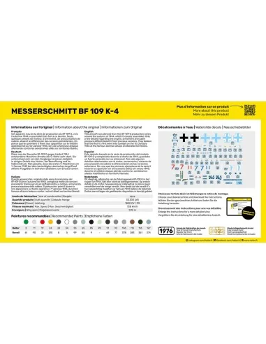 STARTER KIT Messerschmitt Bf 109 K-4, 1/72 - Heller 56229