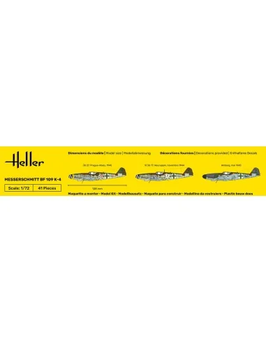 STARTER KIT Messerschmitt Bf 109 K-4, 1/72 - Heller 56229