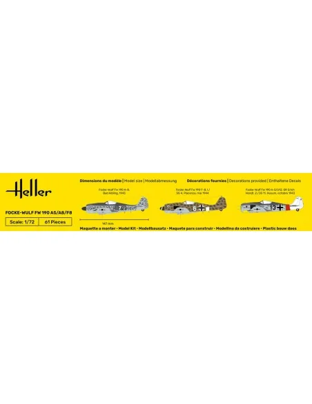 STARTER KIT FW 190 A5/A8/F8, 1/72 - Heller 56235