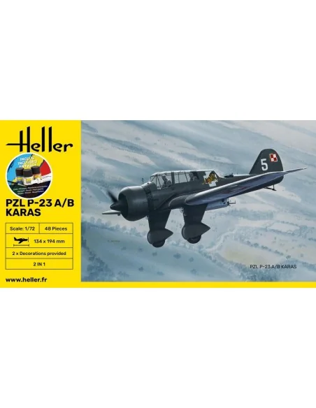 STARTER KIT PZL 23 Karas, 1/72 - Heller 56247
