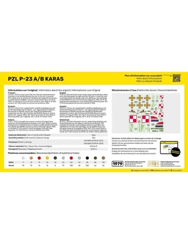 STARTER KIT PZL 23 Karas, 1/72 - Heller 56247