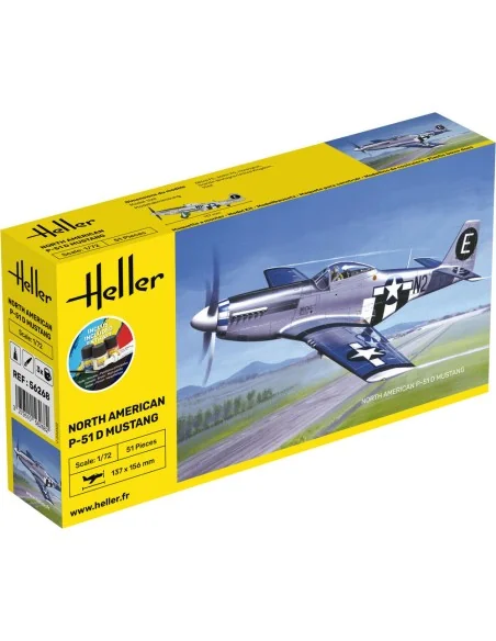 STARTER KIT P-51 Mustang, 1/72 - Heller 56268