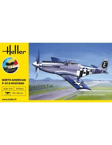STARTER KIT P-51 Mustang, 1/72 - Heller 56268