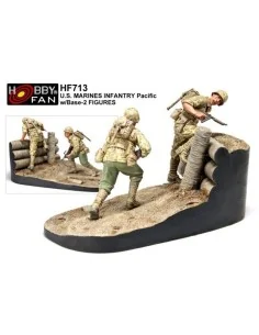 US Marines Infantry Pacific 2 Figuren, 1/35 - Hobby Fan HF713