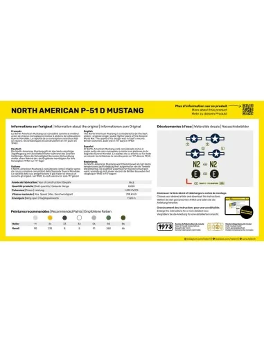 STARTER KIT P-51 Mustang, 1/72 - Heller 56268