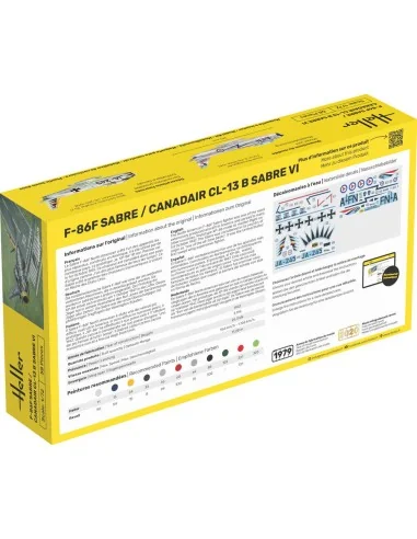 STARTER KIT F-86F Sabre / Canadair CL-13 B Sabre VI, 1/72 - Heller ...
